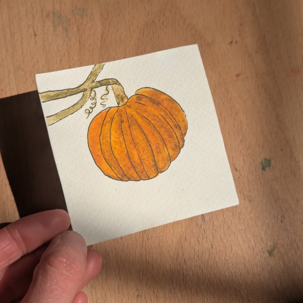 Hand-Painted Pumpkin Art
